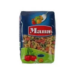 خرید ماکارونی فرمی گوش ماهی سبزیجات 500 گرمی مانا - فروشگاه اینترنتی گانوکو