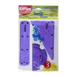 خرید ست خط کشی و رسم ژله ای نقاله و گونیا ژله ای اسپیرا - فروشگاه اینترنتی گانوکو