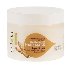 خرید ماسک موی ترمیم کننده شون مدل Ginseng And Keratin حجم 300 میلی لیتر - فروشگاه اینترنتی گانوکو