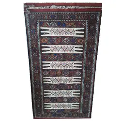 گلیم تمام پشم خراسان طرح ۵ تخته زنجیری