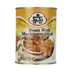 خرید کنسرو لوبیا چیتی با قارچ380 گرمی یک و یک - فروشگاه اینترنتی گانوکو