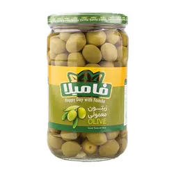 خرید زیتون درشت 650 گرمی فامیلا - فروشگاه اینترنتی گانوکو