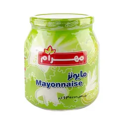خرید سس مایونز شیشه 630 گرمی مهرام - فروشگاه اینترنتی گانوکو
