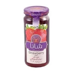خرید مربا توت فرنگی شیشه بلند 310 گرمی شانا - فروشگاه اینترنتی گانوکو