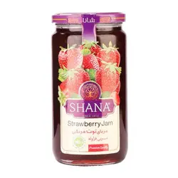 خرید مربا توت فرنگی شیشه ای 830 گرمی شانا - فروشگاه اینترنتی گانوکو