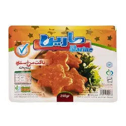 خرید ناگت مرغ ستاره 250 گرمی مارین نیمه آماده - فروشگاه اینترنتی گانوکو