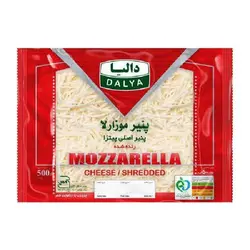 خرید پنیر موزارلا رنده شده 500 گرمی دالیا - فروشگاه اینترنتی گانوکو