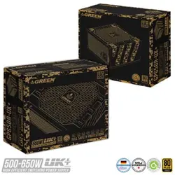 پاور GREEN مدل GP650A-UK Plus - جیفورس | خرید تجهیزات گیمینگ، ماینینگ و کارت گرافیک‌