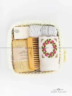 ست کادویی حمام – سبد تریکو