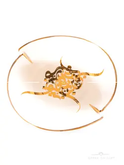 کاسه سرامیکی دو لبه خوشنویسی | فروشگاه صنایع دستی گره گالری | خرید آنلاین صنایع دستی، کادو و هدایای تبلیغاتی