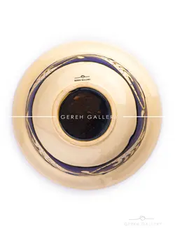 کاسه دست ساز تک نسخه طرح "خوشنویسی" | فروشگاه صنایع دستی گره گالری | خرید آنلاین صنایع دستی، کادو و هدایای تبلیغاتی