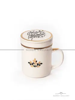 ماگ دمنوش خوشنویسی | فروشگاه صنایع دستی گره گالری | خرید آنلاین صنایع دستی، کادو و هدایای تبلیغاتی