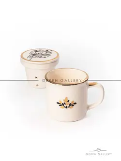 ماگ دمنوش خوشنویسی | فروشگاه صنایع دستی گره گالری | خرید آنلاین صنایع دستی، کادو و هدایای تبلیغاتی