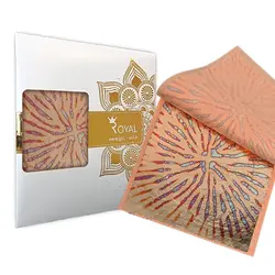ورق طلا طرح دار دفترچه ای رویال (کد15)