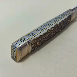 قلمتراش خوشنویسی سفارشی دوتیغ یکطرف بازشو Sir.Baskerville