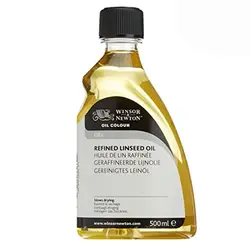 روغن بزرک تصفیه شده 500 میل وینزور اند نیوتون (refined linseed oil 500 ml)
