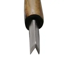 ست 5 عددی مغار دسته چوبی (همراه با جعبه چوبی)
