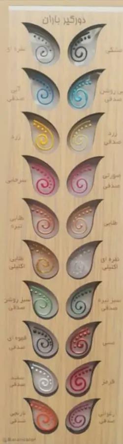 رنگ ویترای 60 میل ترمه باران فیروزه ای