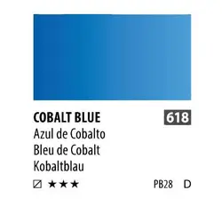 آبرنگ فوق آرتیست شین هان PWC سری D رنگ (cobalt blue 618)