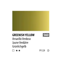 آبرنگ فوق آرتیست شین هان PWC سری D رنگ (greenish yellow 560)