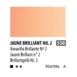 آبرنگ فوق آرتیست شین هان PWC سری A رنگ (jaune brilliant no.2 558)