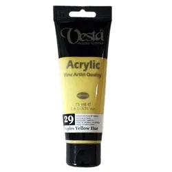 رنگ اکریلیک وستا زردکم رنگ مدل ۲۹ Naples Yellow Hue