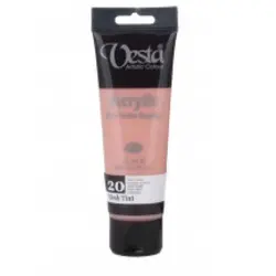 رنگ اکریلیک وستا رنگ گوشت (صورتی) مدل ۲۰ flesh Tint