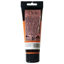 رنگ اکریلیک وستا نارنجی مدل ۴ Cadmium Orange Hue
