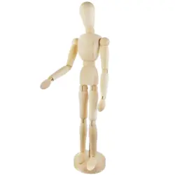 آدمک چوبی طراحی سایز 30 سانتیمتر (manikin male)