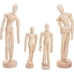 آدمک چوبی طراحی سایز 30 سانتیمتر (manikin male)