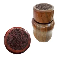 دوات خوشنویسی چوب گردو طرح نیلوفر