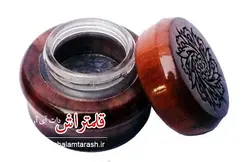دوات خوشنویسی چوب گردو طرح نیلوفر