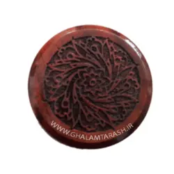 دوات خوشنویسی چوب گردو طرح نیلوفر