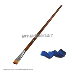 قلم مو سر کج نقاشی پارس آرت دسته قهوه ای کد ۲۱۱۵ ( سایز 2)