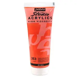 رنگ اکریلیک pebeo کد 353 (iridescent orange yellow) 100 میل