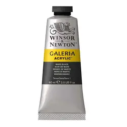 رنگ اکریلیک وینزور کد 386 مدل گالریا حجم 60 میلی لیتر (MARS BLACK)