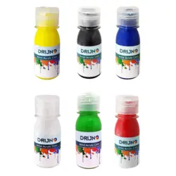 رنگ اکریلیک دریژنو بسته 6 عددی مدل ART (حجم 60 میلی لیتر)