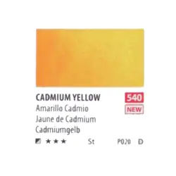 آبرنگ فوق آرتیست شین هان PWC سری D رنگ (cadmium yellow 540)