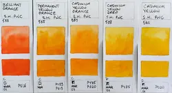 آبرنگ فوق آرتیست شین هان PWC سری D رنگ (cadmium yellow 540)