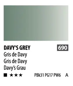 آبرنگ فوق آرتیست شین هان PWC سری A رنگ (DAVY`S GREY 690)