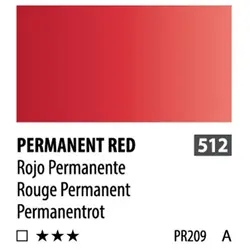 آبرنگ فوق آرتیست شین هان PWC سری A رنگ (permanent red 512)