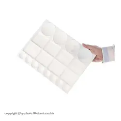 پالت رنگ و نقاشی ۲۰ خانه گرد پلاستیکی