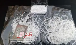 لیقه ابریشم طبیعی بافته شده بزرگ