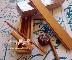 قلمدان خوشنویسی چوبی