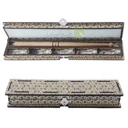 ست قلم پلیمری خوشنویسی 5 تایی (جعبه چوبی)- شماره زوج