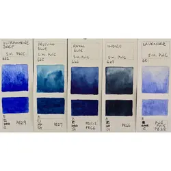 آبرنگ فوق آرتیست شین هان PWC سری B رنگ (622 Ultramarine Deep)