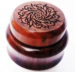 دوات خوشنویسی چوب گردو طرح گل ختایی