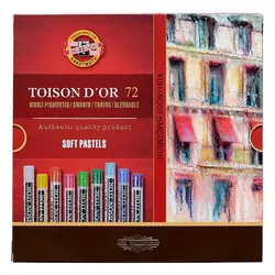 گچ پاستل ۷۲ رنگ کوه نور