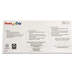 پاستل روغنی پنتل 16 رنگ pentel pastel