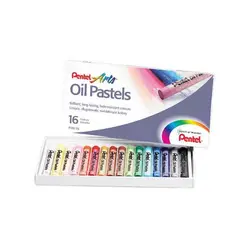 پاستل روغنی پنتل 16 رنگ pentel pastel